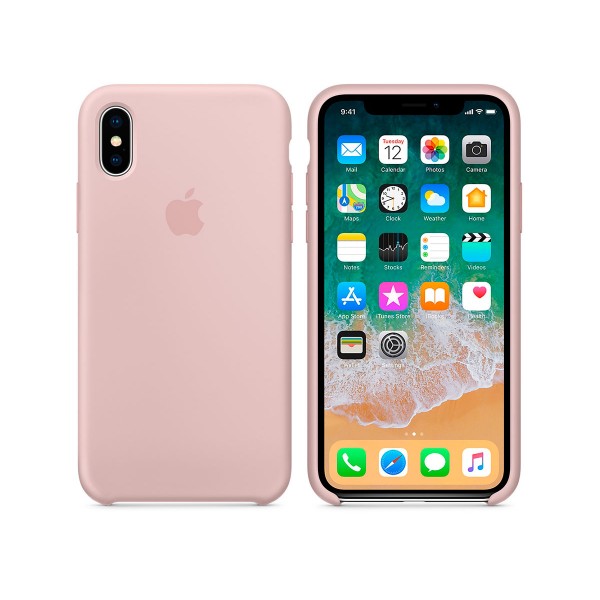 Apple mqt62zm/a rosa arena carcasa de silicona iphone x