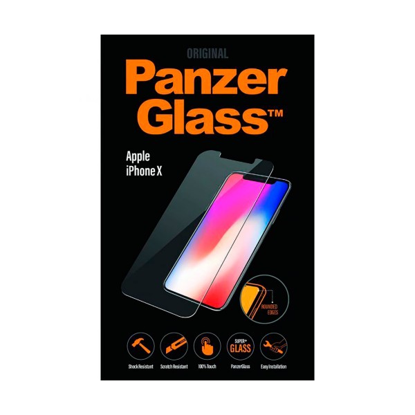 Panzerglass standard fit protector cristal ultraresistente apple iphone x