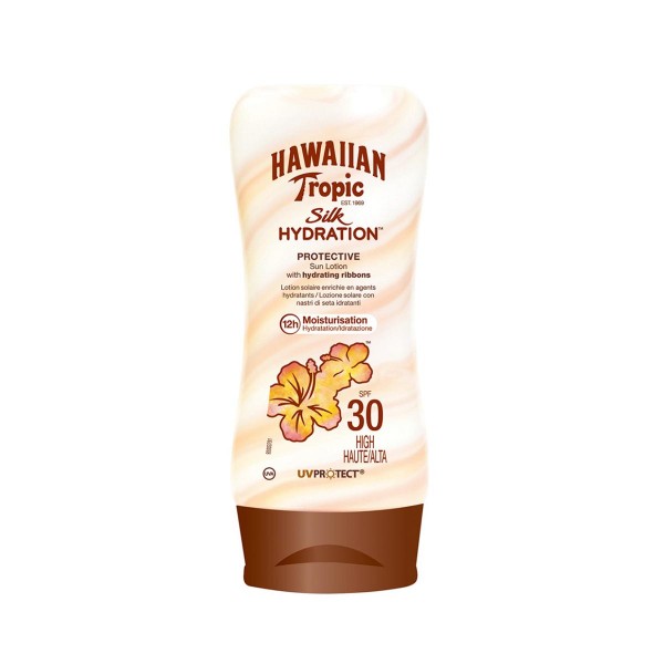 Hawaiian tropic silk hydration sun lotion spf30 high 180ml
