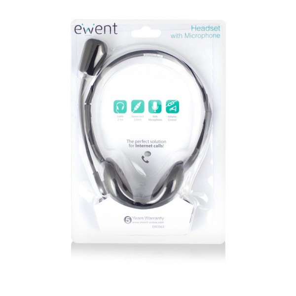Ewent ew3563 auriculares+ micrófono stéreo Ewent ew3563 auriculares+ micrófono stéreo