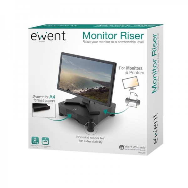 Ewent ew1280 cajón plástico elevador sopor/monitor Ewent ew1280 cajón plástico elevador sopor/monitor