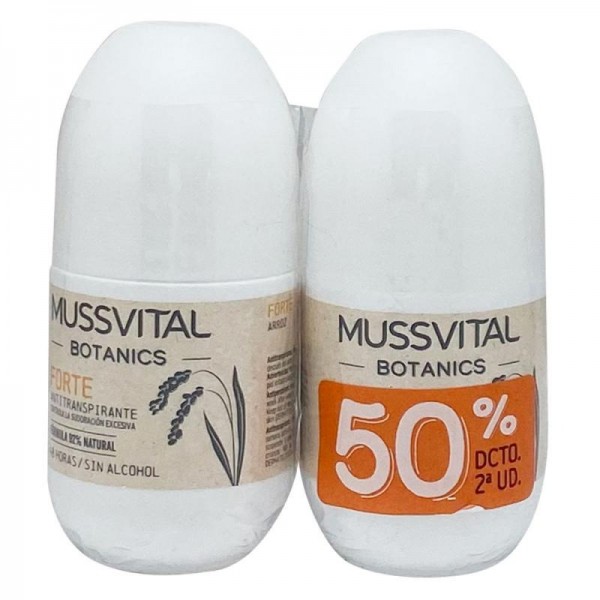 Mussvital Botanics Antitranspirante Forte 2x75 ml Promo