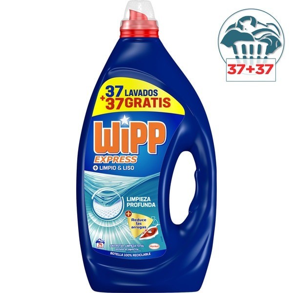 Wipp Express detergente Limpieza Profunda 37 + 37 lavados