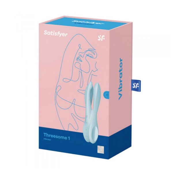 Satisfyer threesome 1 vibrador azul claro 1un