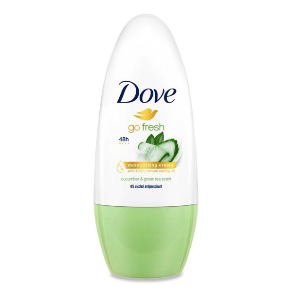 Dove go fresh desodorante roll-on green tea 50ml