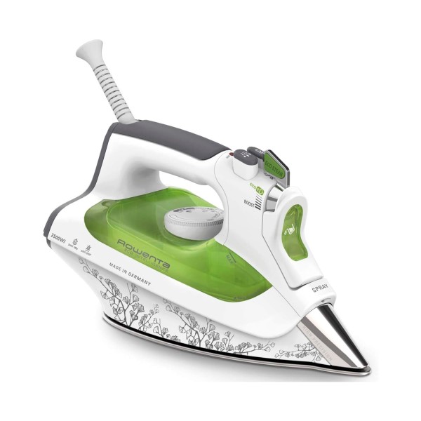Rowenta dw6040d1 blanco y verde / plancha de vapor de 2500w