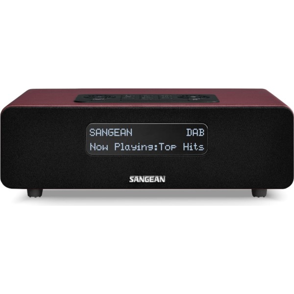 Sangean ddr-36 bt red / radio con sintonización digital de sobremesa dab+ / fm-rds / bluetooth / entrada auxiliar