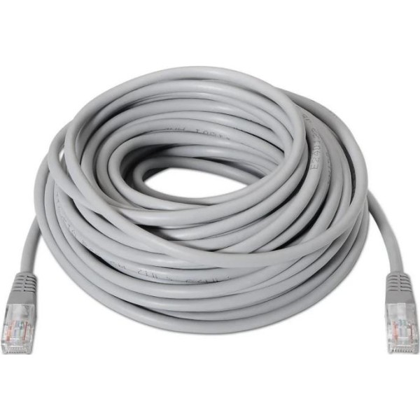 Aisens latiguillo rj45 cat.6 utp awg24 gris 15m