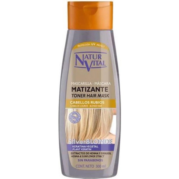 Natur vital cabellos rubios silver mascarilla matizante 300ml